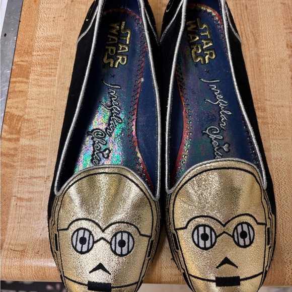Star Wars Shoes - Star Wars C-3PO Gold and Black Flats